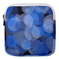 Circle Rings Abstract Optics Mini Square Pouch by Simbadda