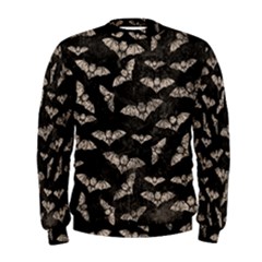 Vintage Halloween Bat Pattern Men s Sweatshirt by Valentinaart