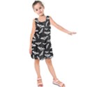 Vintage Halloween Bat pattern Kids  Sleeveless Dress View1