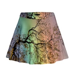 Rainbow Branch Boxer Shorts Mini Flare Skirt by Simbadda