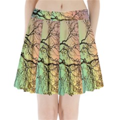 Rainbow Branch Boxer Shorts Pleated Mini Skirt by Simbadda