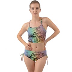 Rainbow Branch Boxer Shorts Mini Tank Bikini Set