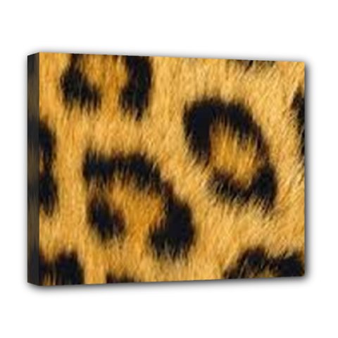 Animal Print Leopard Deluxe Canvas 20  X 16  (stretched) by NSGLOBALDESIGNS2