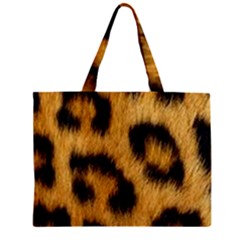 Animal Print Leopard Zipper Mini Tote Bag by NSGLOBALDESIGNS2