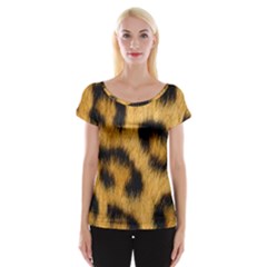 Animal Print Leopard Cap Sleeve Top by NSGLOBALDESIGNS2