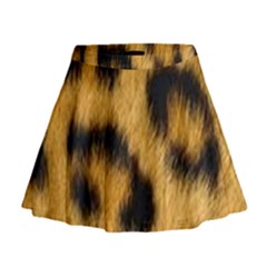 Animal Print Leopard Mini Flare Skirt by NSGLOBALDESIGNS2