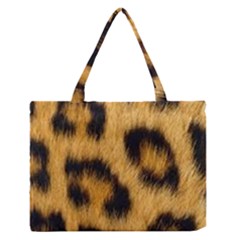 Animal Print Leopard Zipper Medium Tote Bag by NSGLOBALDESIGNS2