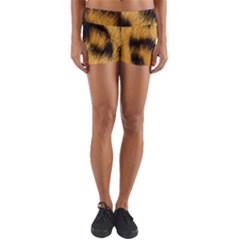 Animal Print Leopard Yoga Shorts by NSGLOBALDESIGNS2