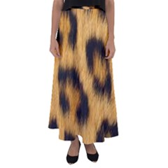 Animal Print Leopard Flared Maxi Skirt by NSGLOBALDESIGNS2