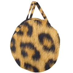 Animal Print Leopard Giant Round Zipper Tote by NSGLOBALDESIGNS2