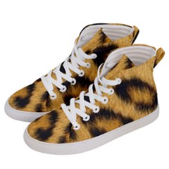 Animal Print Leopard Men s Hi-top Skate Sneakers by NSGLOBALDESIGNS2