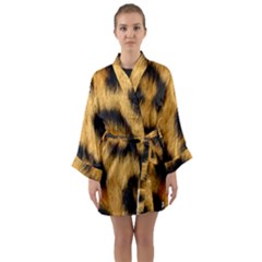 Animal Print Leopard Long Sleeve Kimono Robe by NSGLOBALDESIGNS2