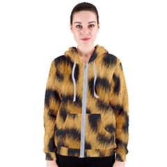 Animal Print Leopard Women s Zipper Hoodie by NSGLOBALDESIGNS2