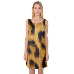 Animal Print Leopard Sleeveless Satin Nightdress by NSGLOBALDESIGNS2