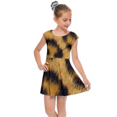 Animal Print Leopard Kids Cap Sleeve Dress by NSGLOBALDESIGNS2