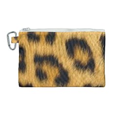 Animal Print Leopard Canvas Cosmetic Bag (large) by NSGLOBALDESIGNS2