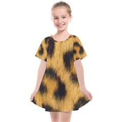 Animal Print Leopard Kids  Smock Dress