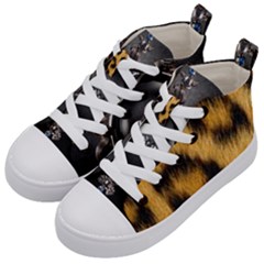 Animal Print Kid s Mid-top Canvas Sneakers by NSGLOBALDESIGNS2