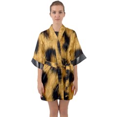 Animal Print Quarter Sleeve Kimono Robe by NSGLOBALDESIGNS2