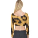 Animal print 3 Long Sleeve Crop Top View2