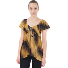 Animal Print 3 Lace Front Dolly Top by NSGLOBALDESIGNS2