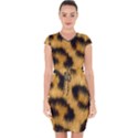 Animal print 3 Capsleeve Drawstring Dress  View1