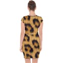 Animal print 3 Capsleeve Drawstring Dress  View2