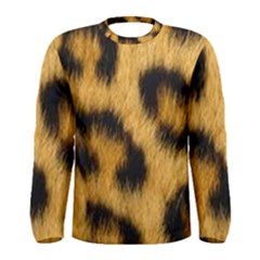 Leopard Print Men s Long Sleeve Tee by NSGLOBALDESIGNS2