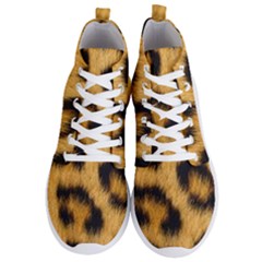 Leopard Print Men s Lightweight High Top Sneakers by NSGLOBALDESIGNS2