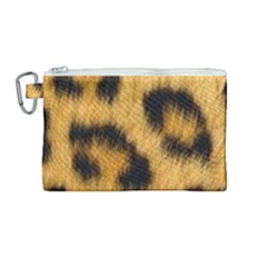 Leopard Print Canvas Cosmetic Bag (medium) by NSGLOBALDESIGNS2