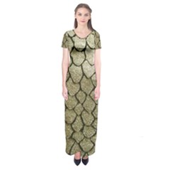 Snake Print Short Sleeve Maxi Dress by NSGLOBALDESIGNS2