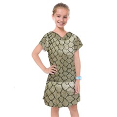 Snake Print Kids  Drop Waist Dress by NSGLOBALDESIGNS2