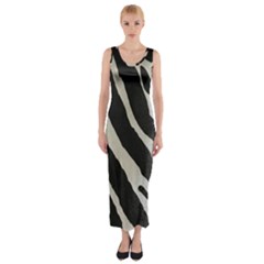 Zebra Print Fitted Maxi Dress by NSGLOBALDESIGNS2
