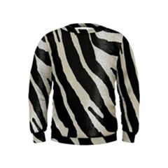 Zebra Print Kids  Sweatshirt by NSGLOBALDESIGNS2