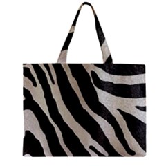 Zebra Print Zipper Mini Tote Bag by NSGLOBALDESIGNS2