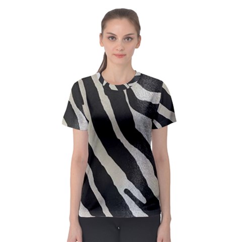 Zebra Print Women s Sport Mesh Tee by NSGLOBALDESIGNS2