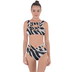 Zebra Print Bandaged Up Bikini Set  by NSGLOBALDESIGNS2