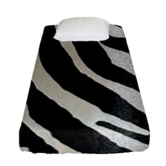 Zebra Print Fitted Sheet (single Size) by NSGLOBALDESIGNS2