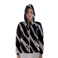 Zebra Print Hooded Windbreaker (women)