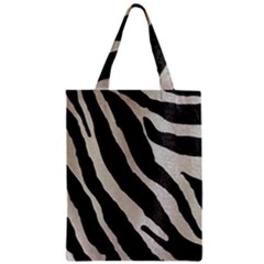 Zebra Print Zipper Classic Tote Bag by NSGLOBALDESIGNS2