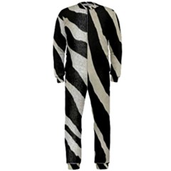 Zebra Print Onepiece Jumpsuit (men)  by NSGLOBALDESIGNS2