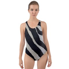 Zebra Print Cut-out Back One Piece Swimsuit by NSGLOBALDESIGNS2