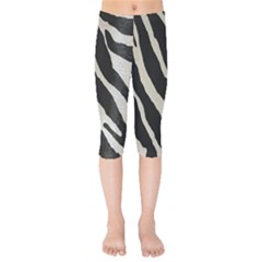 Zebra Print Kids  Capri Leggings  by NSGLOBALDESIGNS2