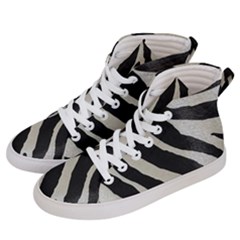 Zebra Print Men s Hi-top Skate Sneakers by NSGLOBALDESIGNS2