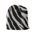 Zebra print Drawstring Pouch (XL) View2