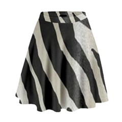 Zebra Print High Waist Skirt
