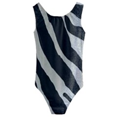 Zebra Print Kids  Cut-out Back One Piece Swimsuit by NSGLOBALDESIGNS2