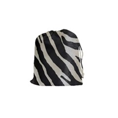 Zebra Print Drawstring Pouch (small) by NSGLOBALDESIGNS2