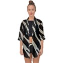 Zebra print Open Front Chiffon Kimono View1