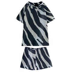 Zebra Print Kids  Swim Tee And Shorts Set by NSGLOBALDESIGNS2